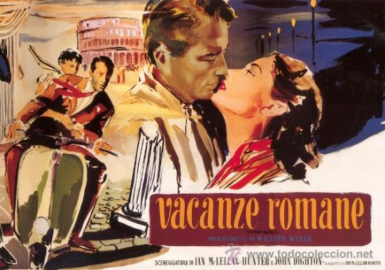 Cartel película Vacaciones en Roma